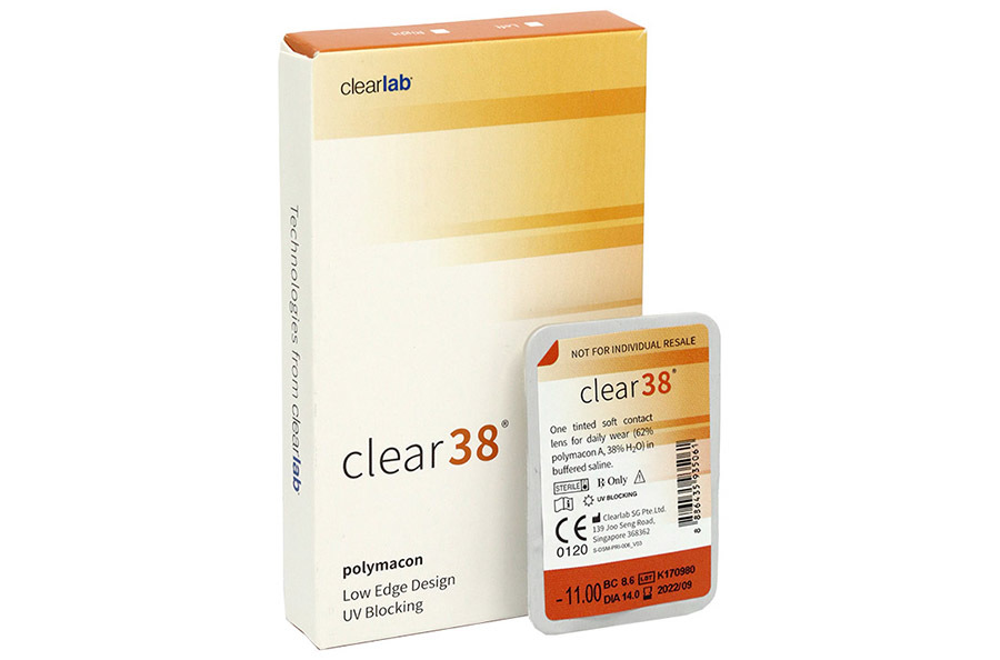 Мягкие контактные линзы Контактные линзы Clear 38 Фото №1 - linza.ua